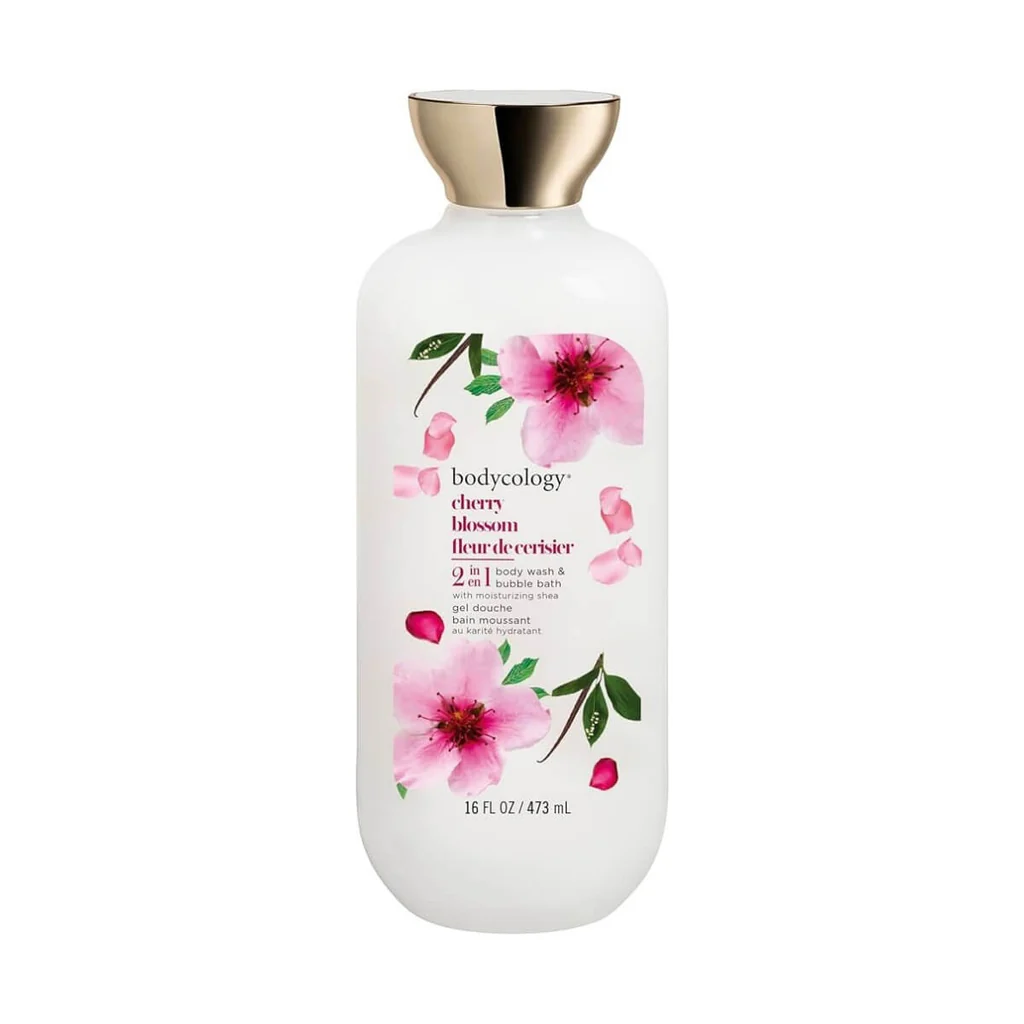 Bodycology 2 In1 Body Wash & Bubble Bath Cherry Blossom 473ml