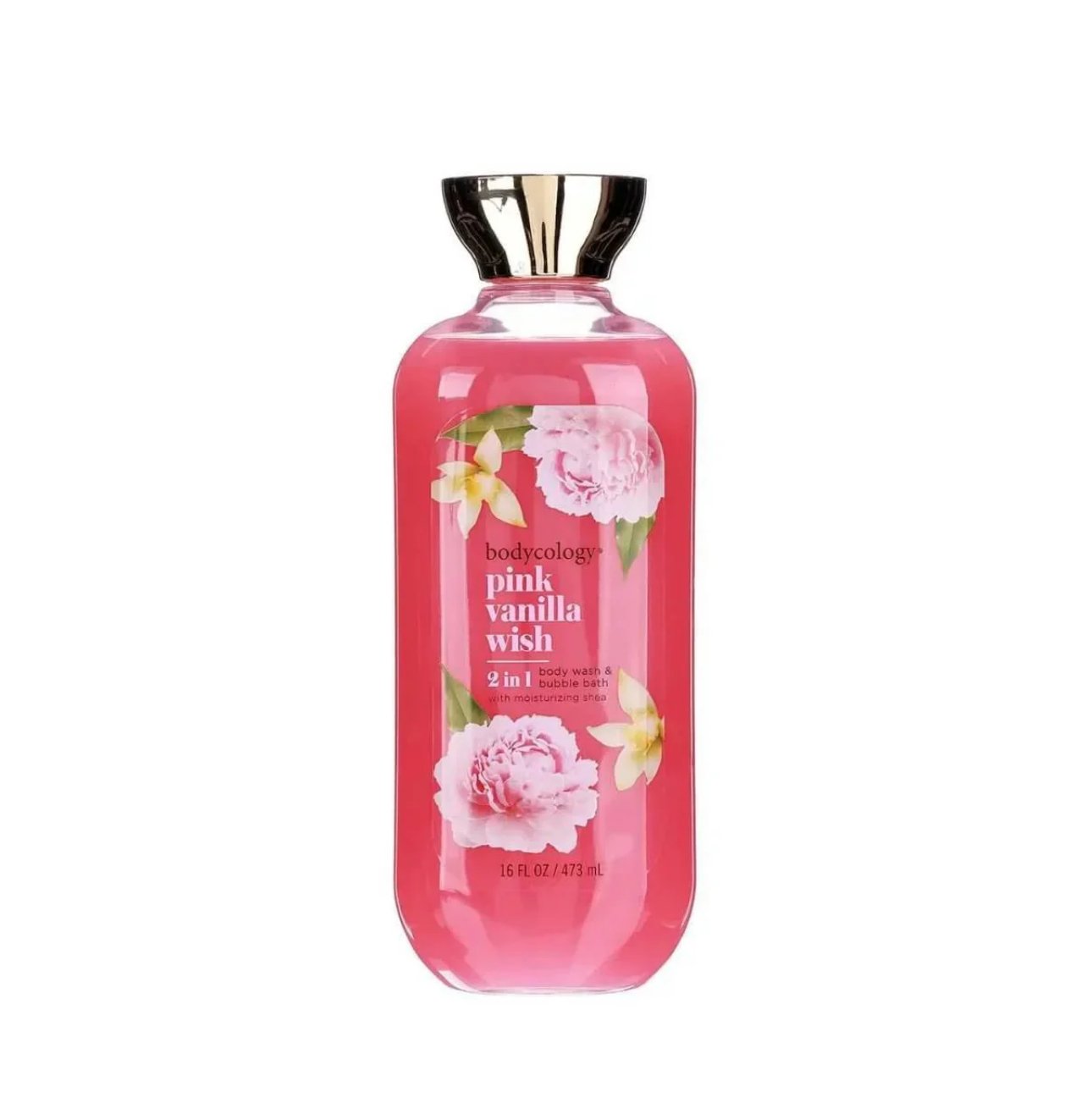 Bodycology 2 In 1 Body Wash & Bubble Bath Pink Vanilla Wish 473ml