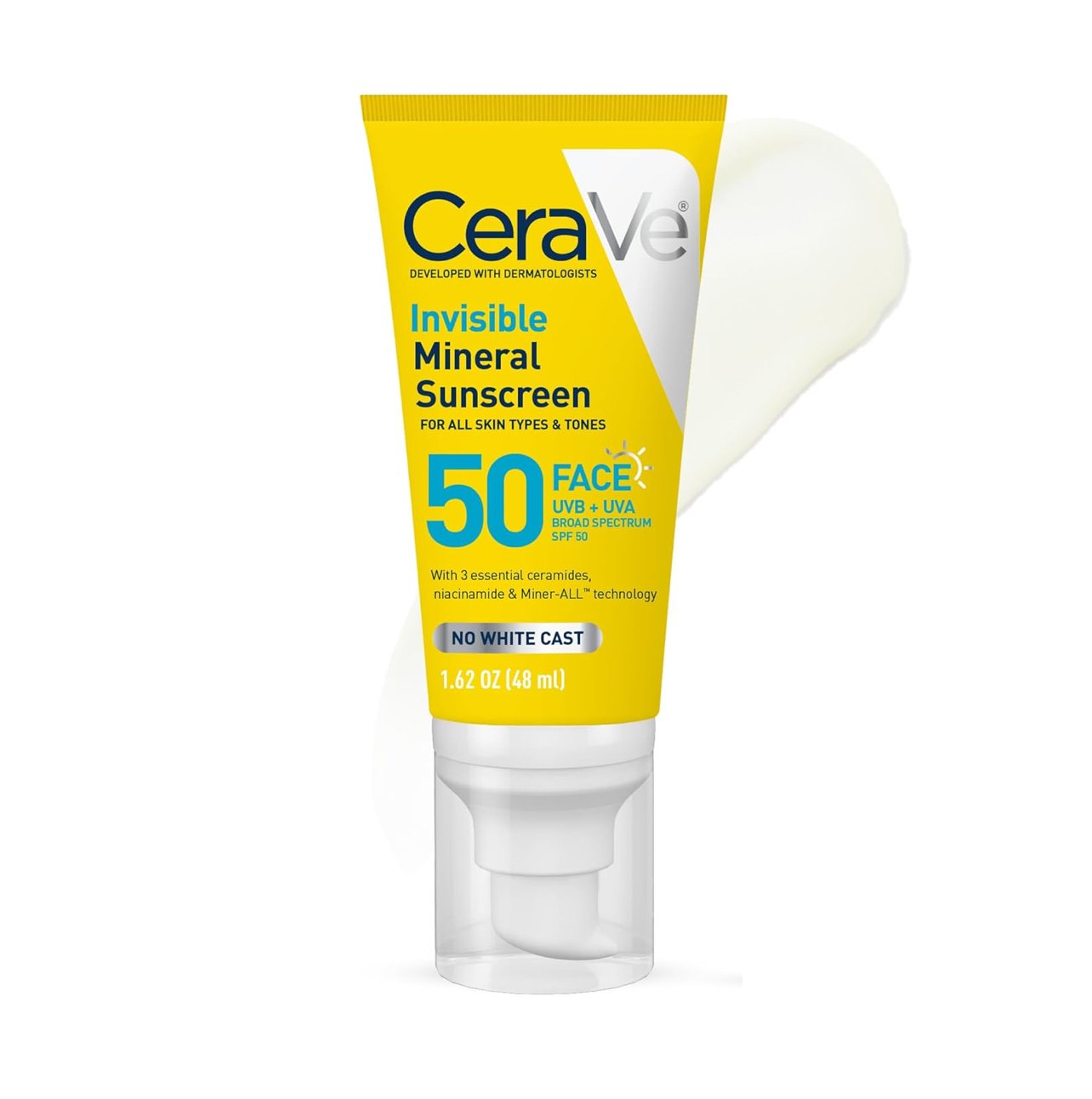 CeraVe Invisible Mineral Sunscreen SPF 50 – 48ml